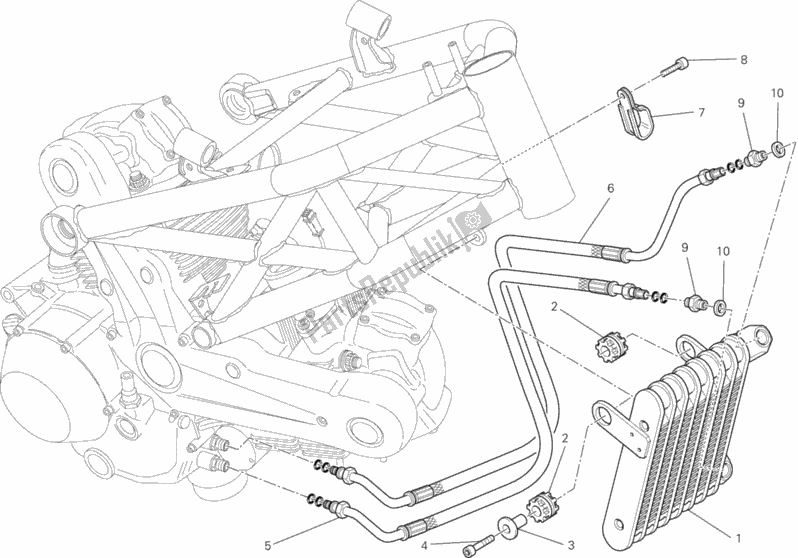 Wszystkie części do Ch? Odnica Oleju Ducati Monster 795 ABS Thai 2014